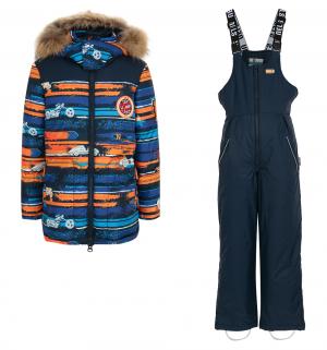 Комплект куртка/полукомбинезон  Harri, цвет: синий/оранжевый Nels