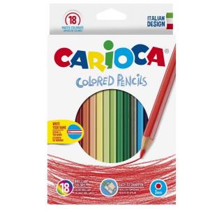 Карандаши цветные  с точилкой 18 цв. Carioca