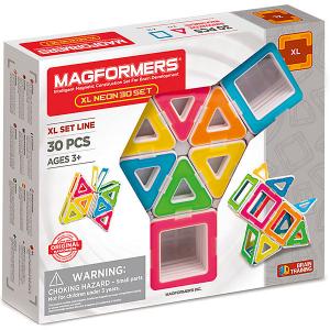 Магнитный конструктор Magformers XL Neon 30 set. Цвет: разноцветный