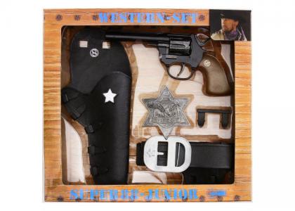 Набор Дикий Запад с игрушечным пистолетом Super 88 Schrodel