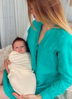Пеленка SwaddleFun M, цвет: бежевый Pecorella