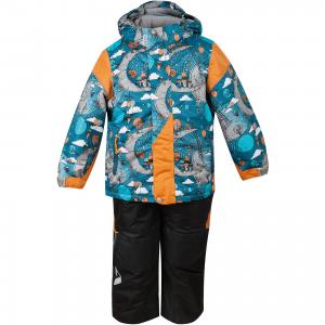 Комплект: куртка и полукомбинезон Нильс  ACTIVE для мальчика OLDOS. Цвет: голубой