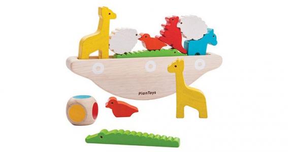 Деревянная игрушка  Головоломка Балансирующая лодка Plan Toys