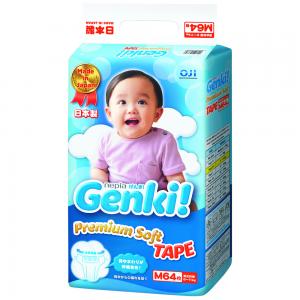 Подгузники Genki (6-11 кг) 64 шт. Nepia