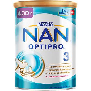 Молочный напиток  NAN Optipro 3, с 12 мес, 400 г Nestle