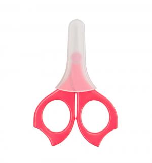 Ножницы для стрижки ногтей Baby scissors , цвет: красный Happy