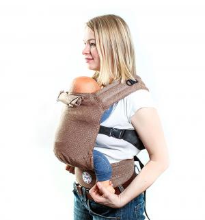 Рюкзак-кенгуру, цвет: коричневый Slingme