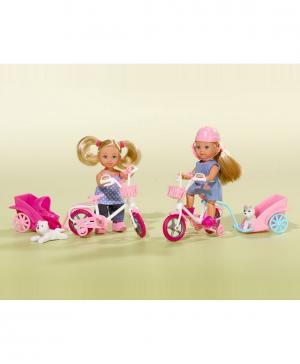 Кукла Еви на велосипеде с собачкой Nicotoy