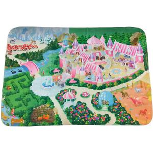 Игровой коврик  Замок Teplokid. Цвет: зеленый/розовый