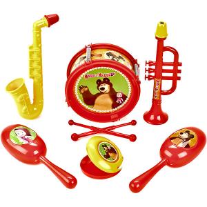 Набор музыкальных инструментов Играем Вместе «Маша и Медведь». Цвет: разноцветный