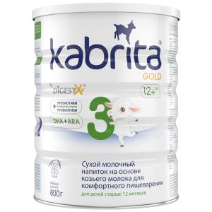 Молочная смесь  Gold 3 с 12 месяцев, 800 г Kabrita