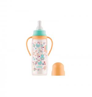 Бутылочка  с соской Малыши и Малышки полипропилен, 250 мл, цвет: бежевый Lubby