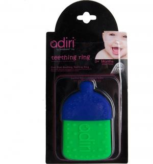 Прорезыватель  Bottle Teething Ring cyan-green Adiri