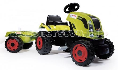 Трактор педальный XL с прицепом Claas Smoby