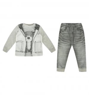 Комплект кофта/брюки  Fashion Jeans, цвет: серый Папитто