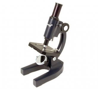 Микроскоп 3S NG монокулярный в комплекте набор для опытов Levenhuk