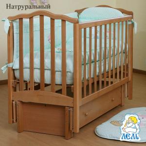 Кровать-качалка  Жасмин, цвет: натуральный бук КубаньЛесстрой