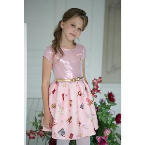Нарядное платье Unona. Цвет: блекло-розовый