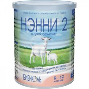 Нэнни 2 Молочная смесь с пребиотиками на основе козьего молока 6 мес. 400 г Бибиколь