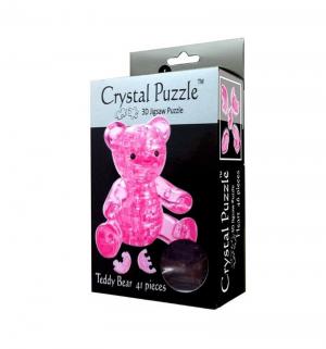 Головоломка 3D  Мишка розовый цвет: Crystal Puzzle