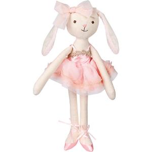 Мягкая игрушка  Зайка тильда, 36 см, бело-розовая Angel Collection. Цвет: розовый/белый