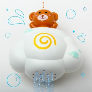 Игрушка для купания Мишка на облачке с брызгалкой Крошка Я
