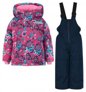 Комплект куртка/полукомбинезон , цвет: розовый/голубой Salve by Gusti