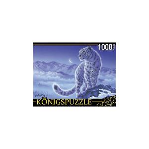 Пазл  Снежные барсы 1000 элементов Konigspuzzle
