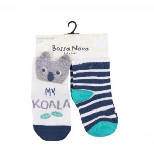 Комплект носки 2 шт., цвет: белый/синий Bossa Nova