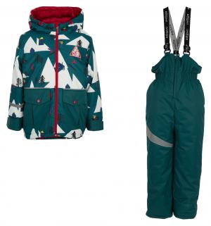 Комплект куртка/полукомбинезон , цвет: зеленый Boom