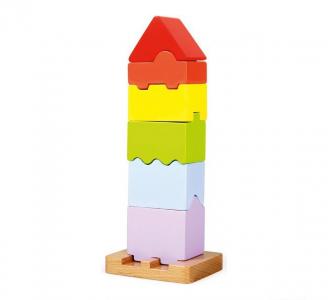 Деревянная игрушка  Цветная башня Bino