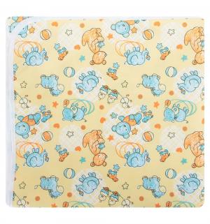 Наматрасник  непромокаемый с рисунком 60х120 см, 1 шт, цвет: желтый Multi-Diapers
