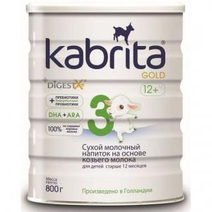 Молочная смесь  Gold 3 с 12 месяцев, 800 г Kabrita