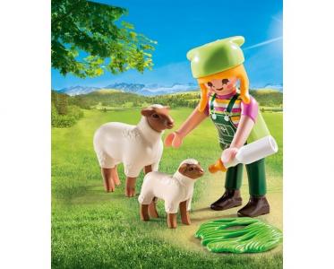 Конструктор  Экстра-набор Фермер с овцами Playmobil