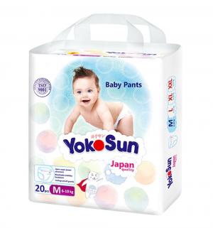 Подгузники-трусики  М (6-10 кг) 20 шт. Yokosun