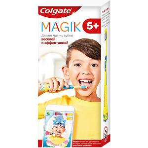 Зубная щетка  Magik супермягкая, с приложением для чистки зубов 5+ Colgate
