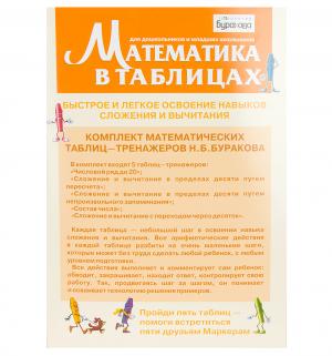 Методический набор  Математика в таблицах Маленький гений