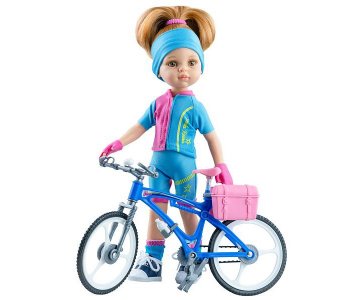 Кукла Даша велосипедистка 32 см Paola Reina