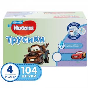 Подгузники-трусики для мальчиков 4 (9-14 кг) 104 шт. Huggies